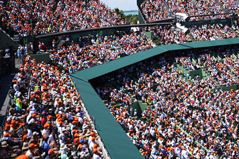 A stock photo of a crowd at a sport event.